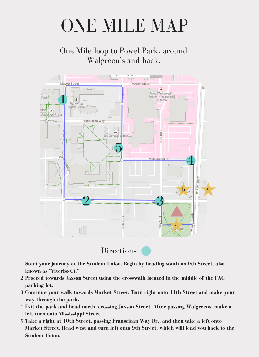 Urban Hiking Maps Viterbo University